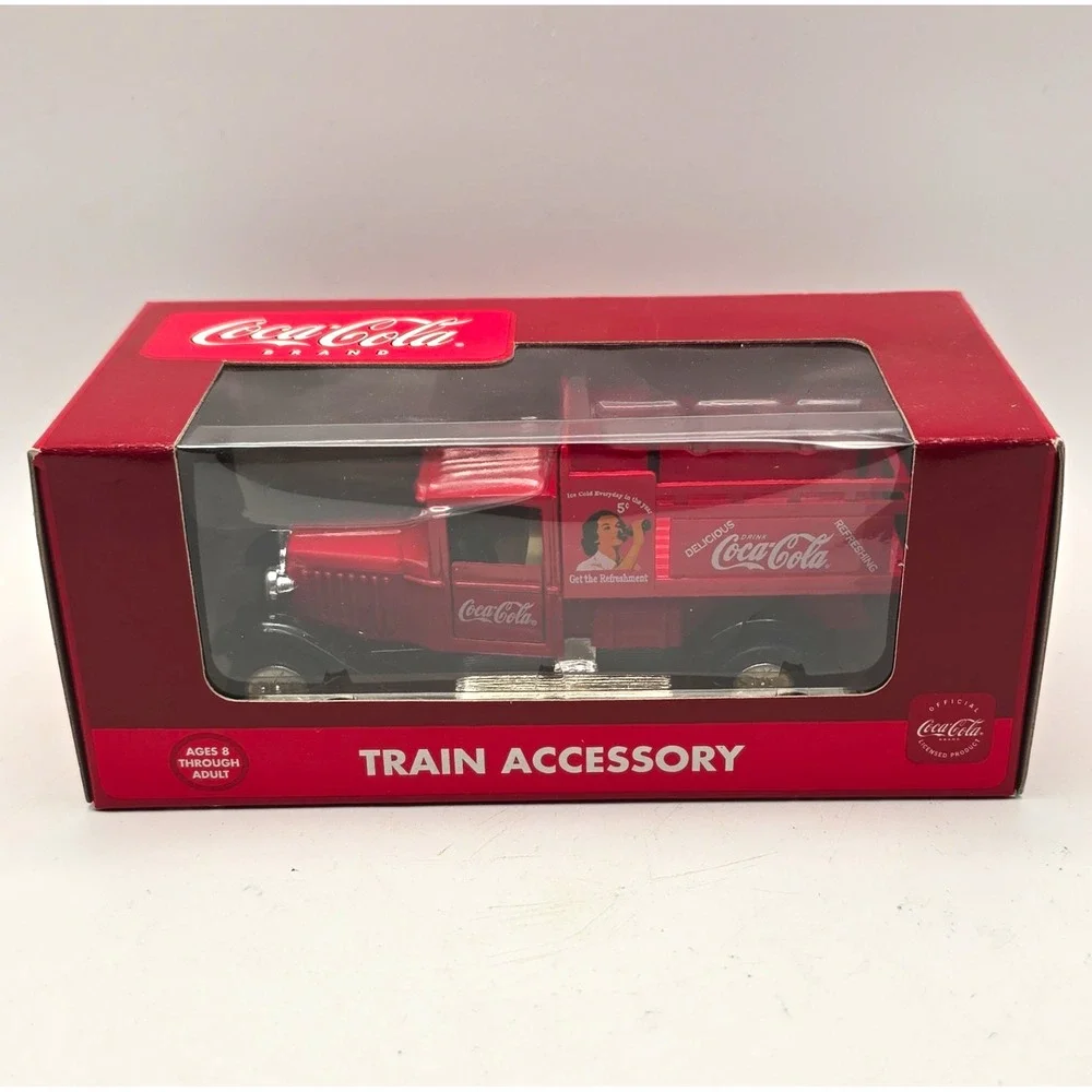 Coca-Cola O Gauge Diecast Coke Red Delivery Truck Train Accessory K-94528